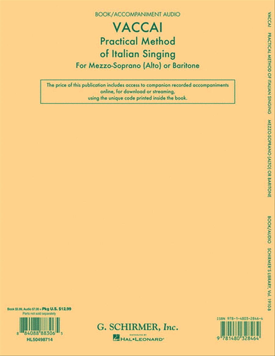 Practical Method of Italian Singing