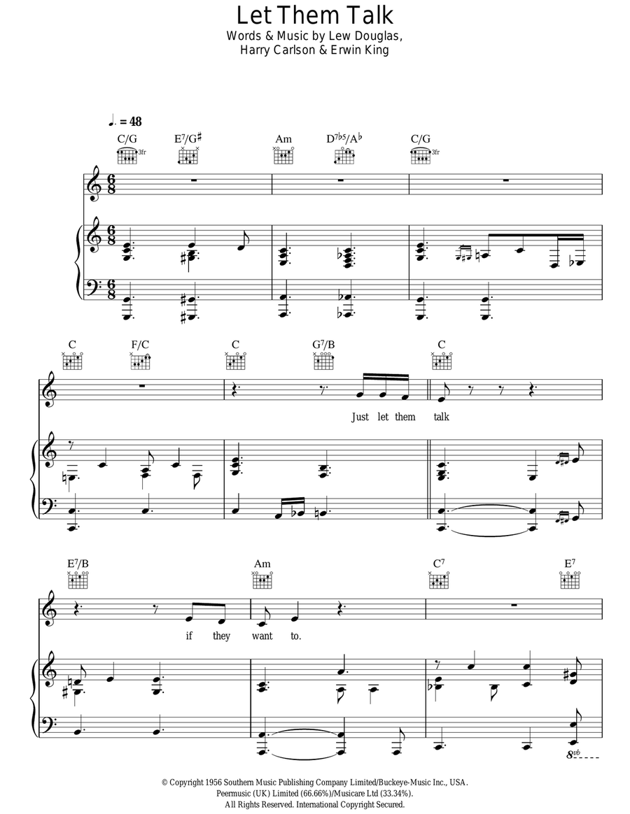 Let Them Talk Acoustic Guitar scores gallery preview page 1
