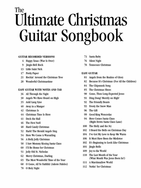 The Ultimate Christmas Guitar Songbook