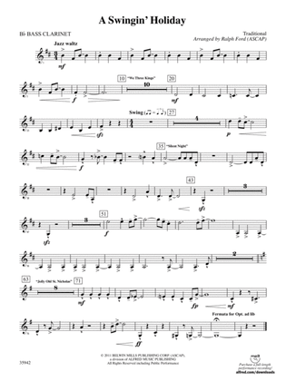 A Swingin' Holiday: B-flat Bass Clarinet