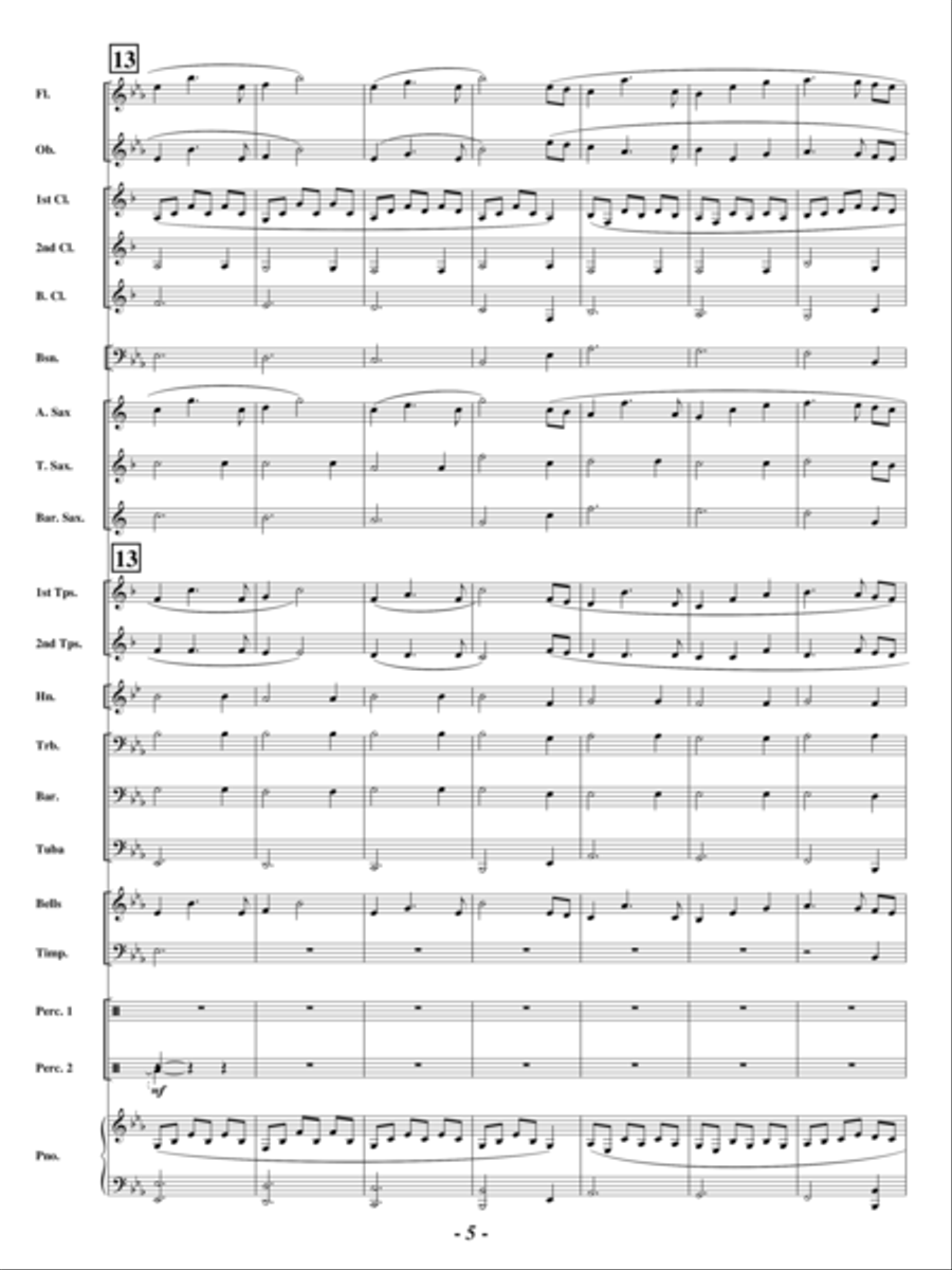 Shades of Gold Shades of Gold Concert Band scores gallery preview page 4