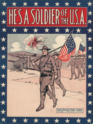 Book cover for He's a Soldier of the U.S.A