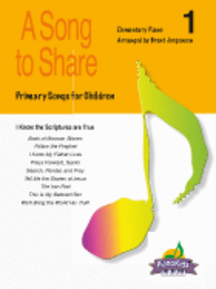 Book cover for A Song to Share - Vol 1- Elementary Piano