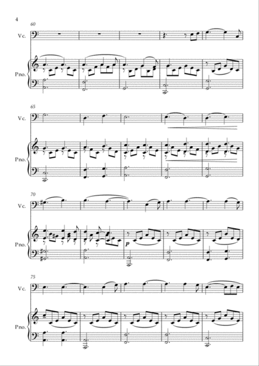 Hallelujah Piano scores gallery preview page 4