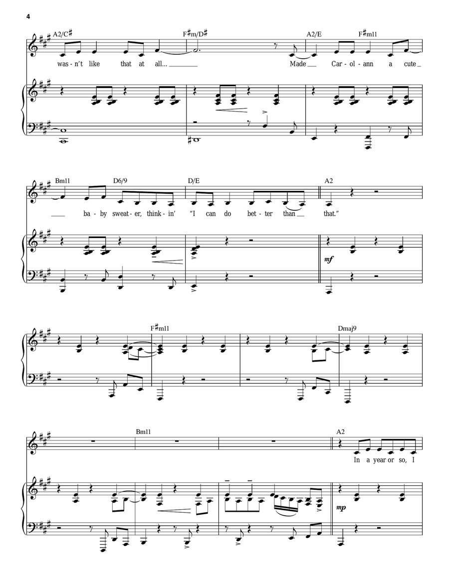 I Can Do Better Than That (from The Last 5 Years) Guitar scores gallery preview page 4