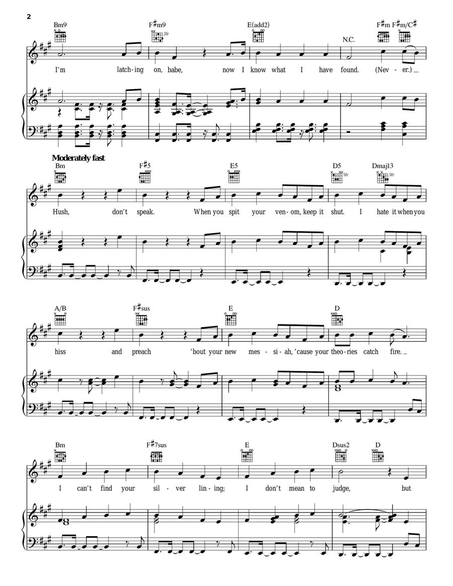 La La Latch A Cappella scores gallery preview page 2
