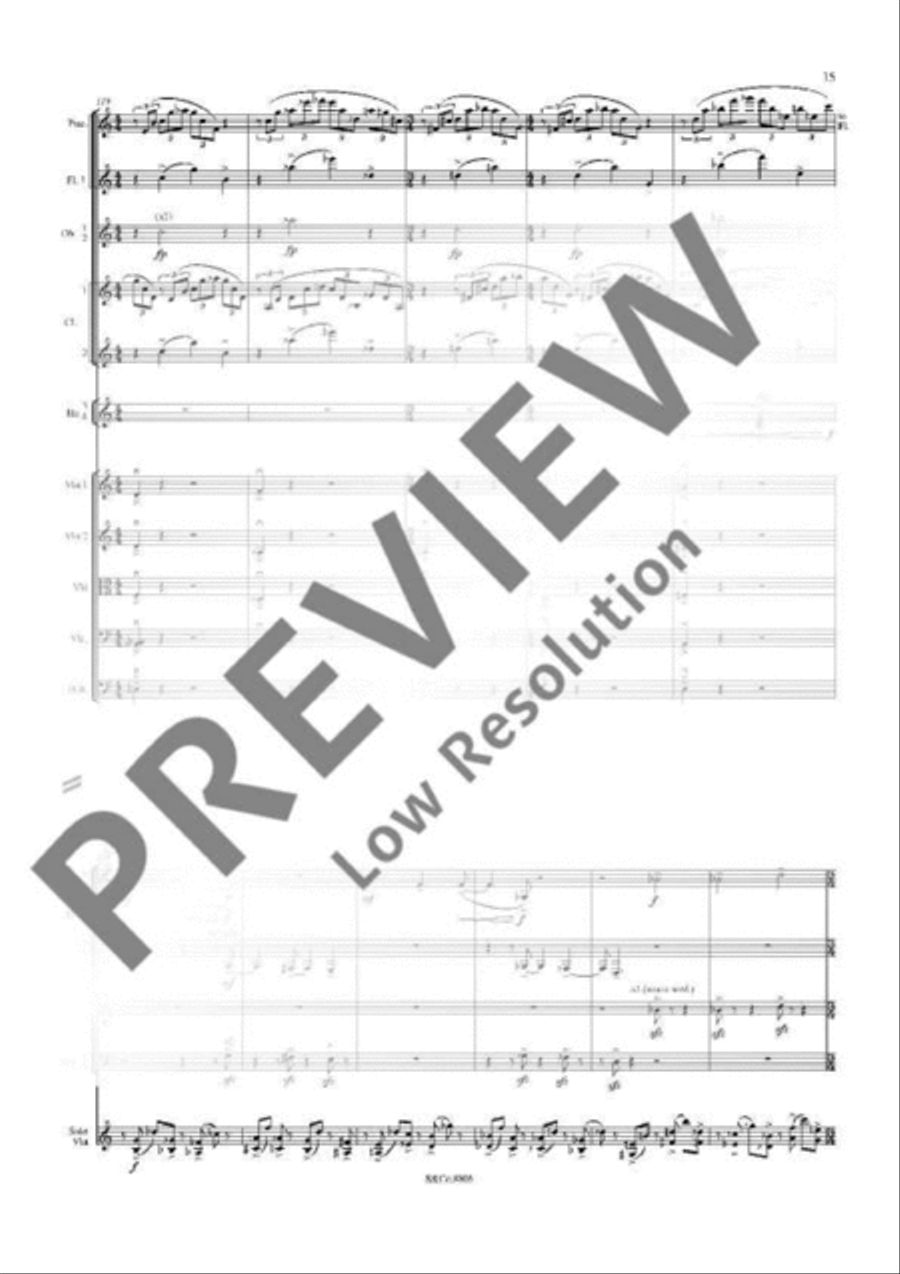 Violin Concerto Orchestra scores gallery preview page 17