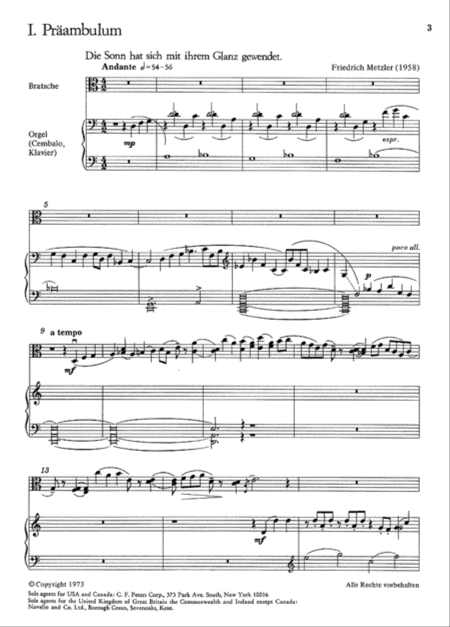 Die Sonn hat sich mit ihrem Glanz gewendet Viola scores gallery preview page 1