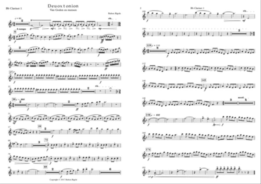 Deuoxtonion - parts Concert Band scores gallery preview page 5