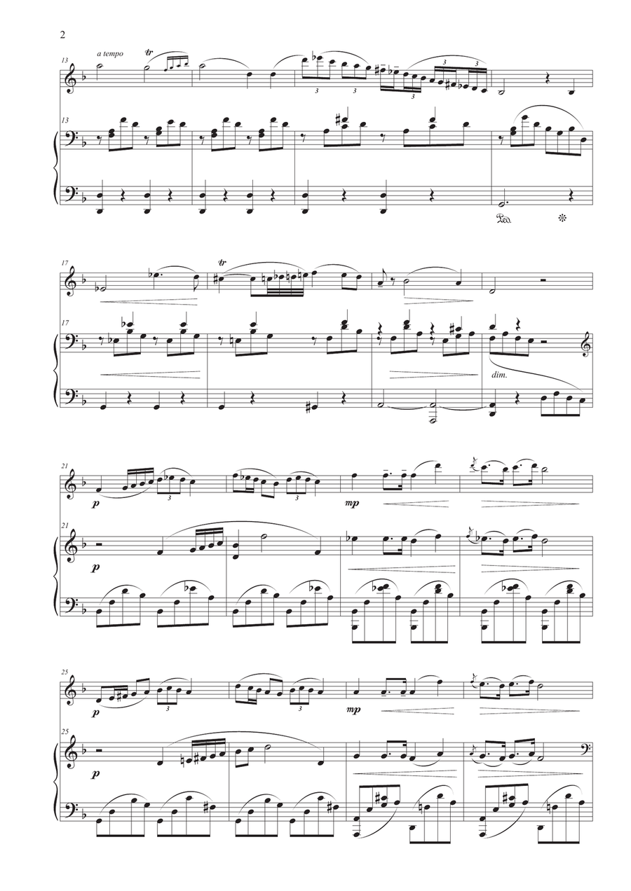 Nocturne No. 20 for Violin and Piano Violin Solo scores gallery preview page 2