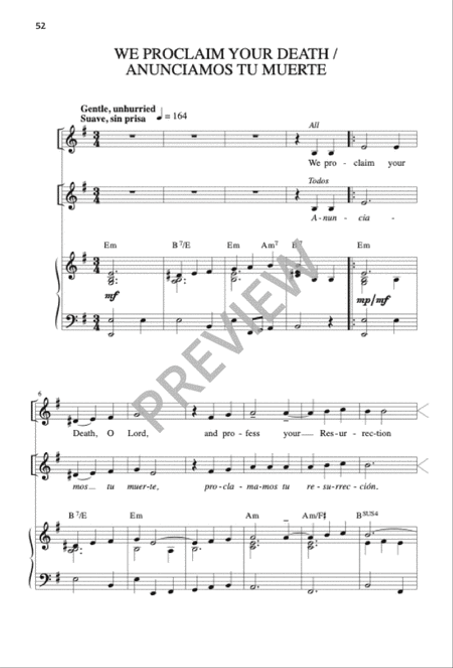 Mass of the Sun of Justice / Misa Sol de Justicia 4-Part scores gallery preview page 51