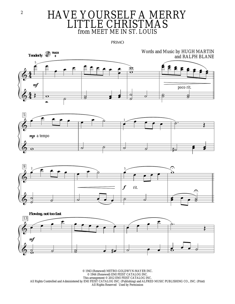 Have Yourself A Merry Little Christmas Piano Duet scores gallery preview page 2
