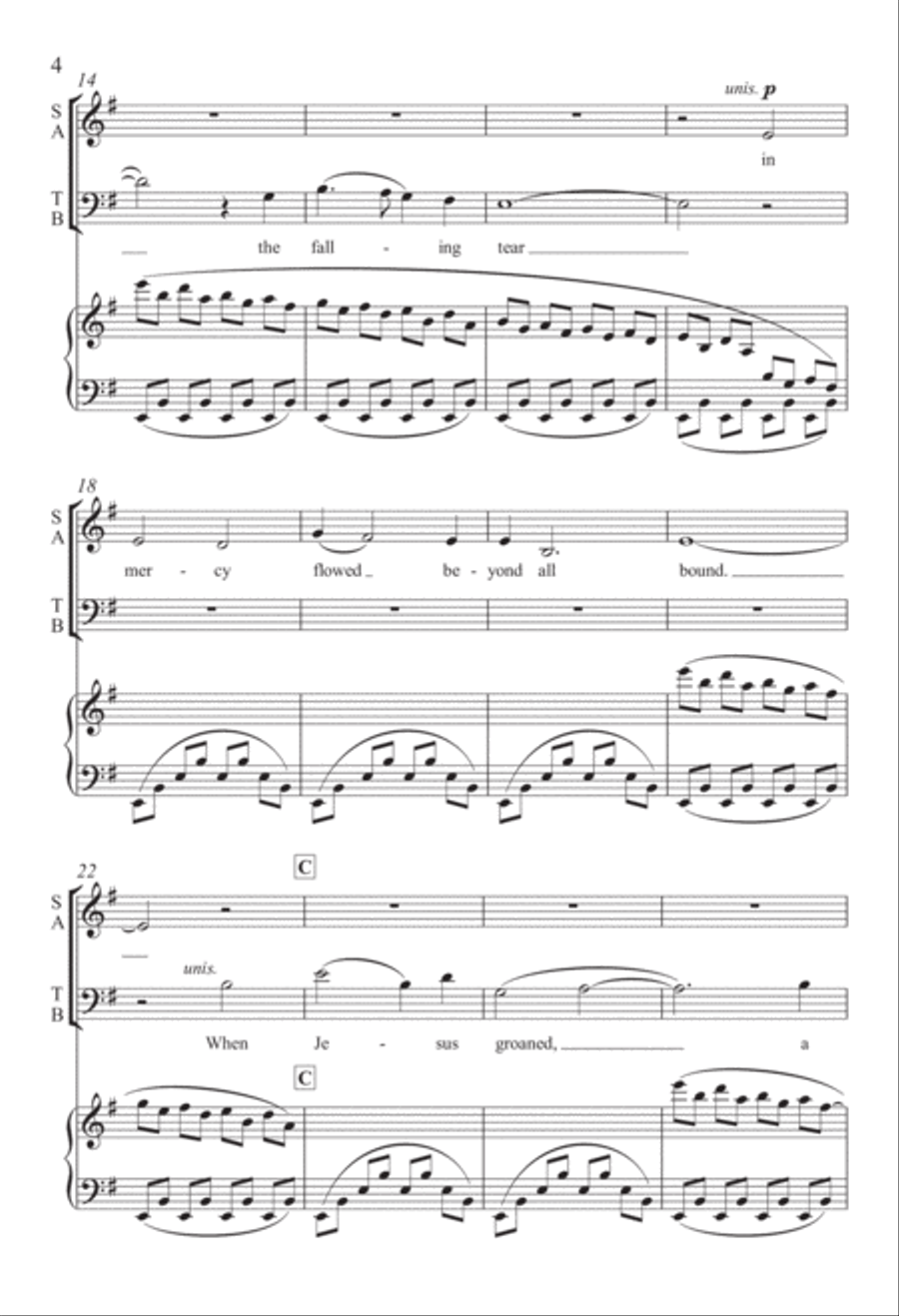 When Jesus Wept 4-Part scores gallery preview page 3