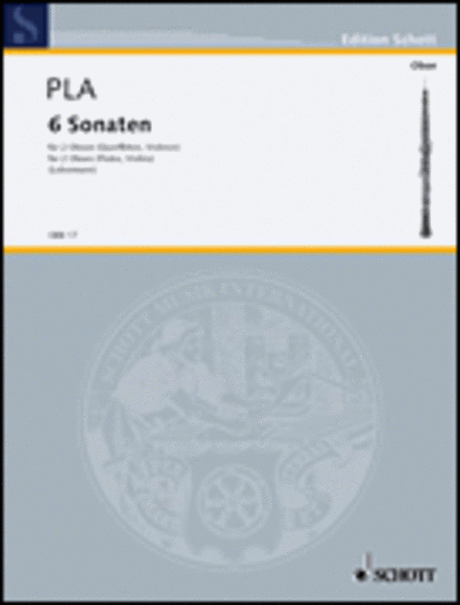 6 Sonatas for 2 Oboes Woodwind Duet scores gallery preview page 1