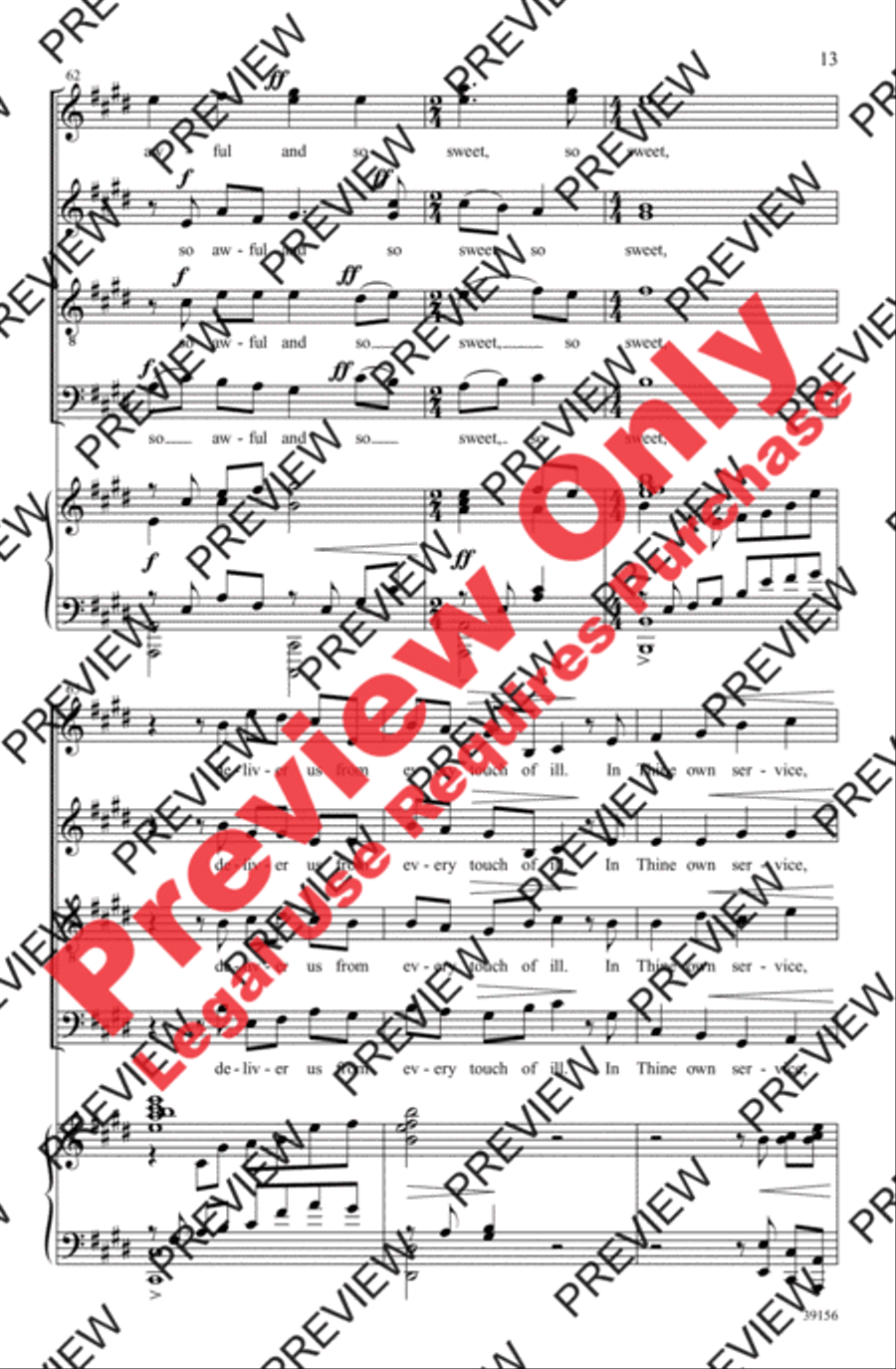 And Now, O Father And Now, O Father 4-Part scores gallery preview page 13