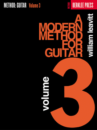 Book cover for A Modern Method for Guitar – Volume 3