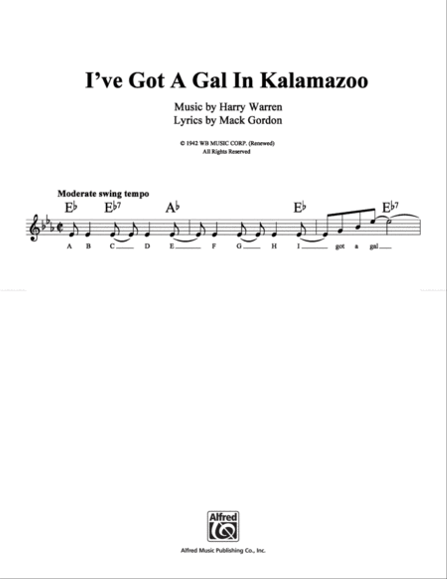 I #39 ve Got A Gal In Kalamazoo by Glenn Miller School and Community