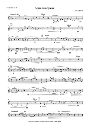 Alpenhornhymne (Op. 5) – Parts