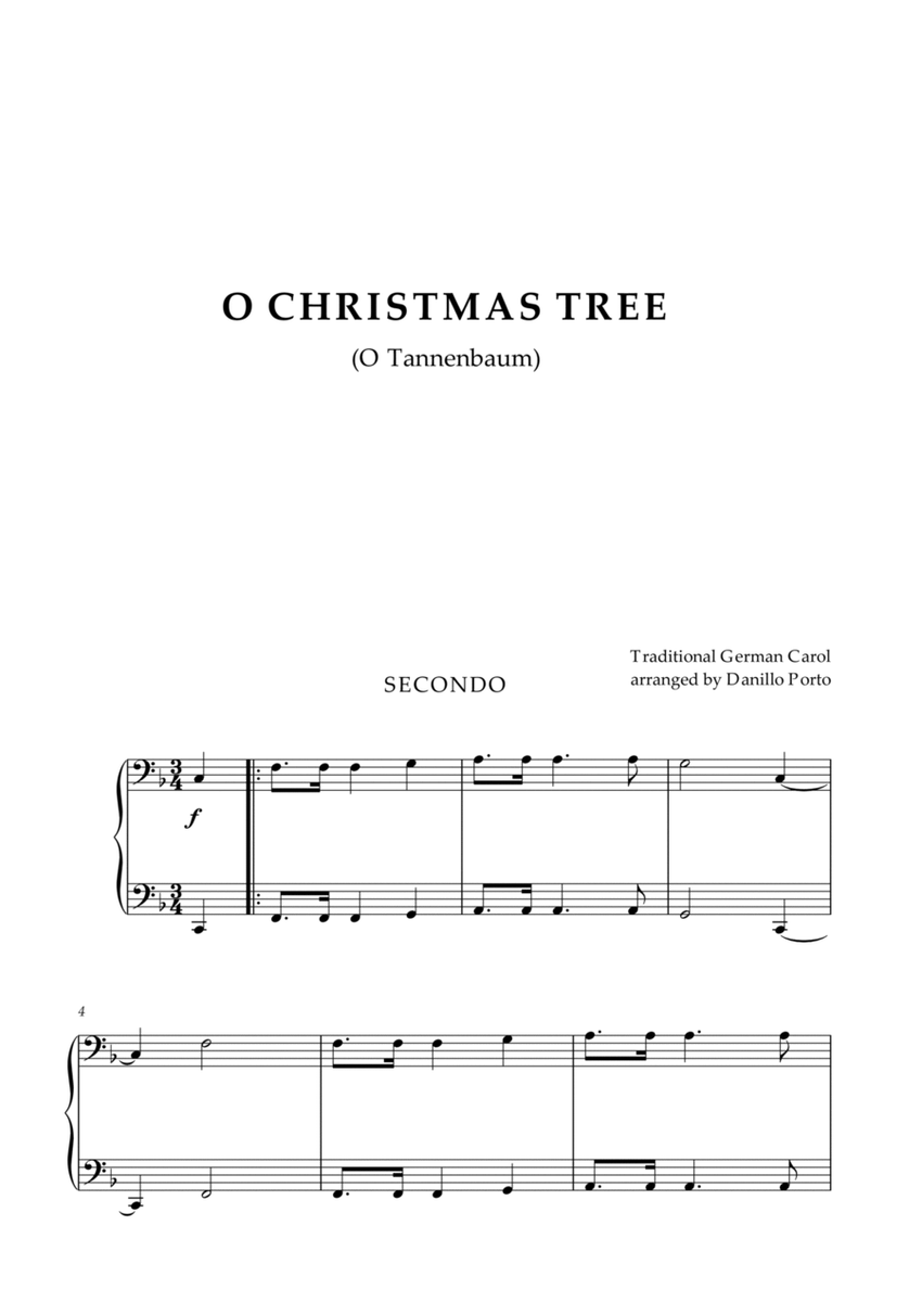 O Christmas Tree - Piano Four Hands image number null