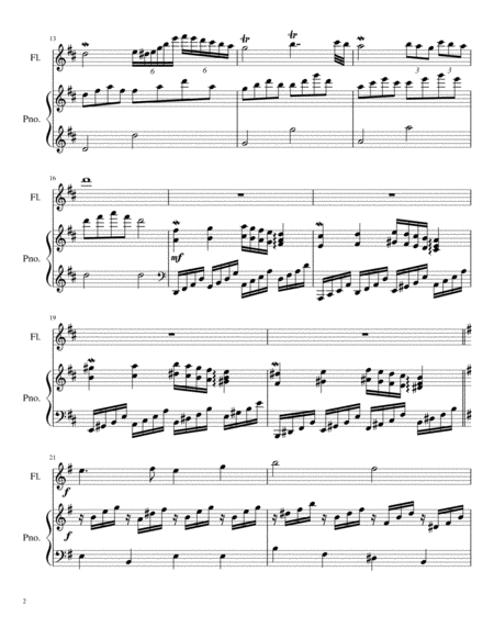 Opus 119a, Intermezzo for Flute & Piano (Score & Part) image number null