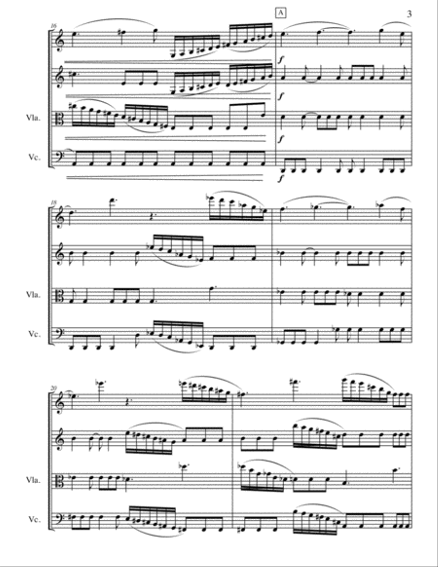 Quartet for a Left Turn String Quartet scores gallery preview page 3