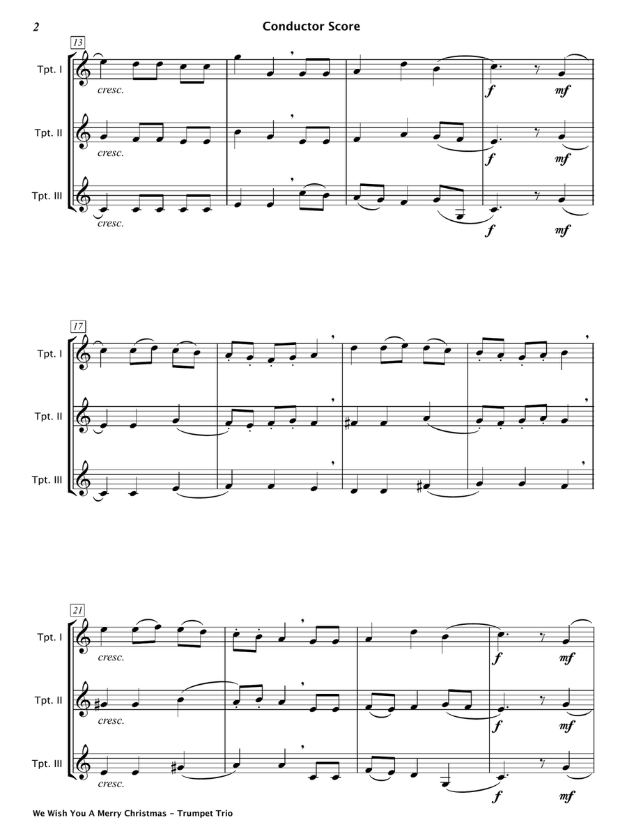 Christmas Trumpet Trios Book 1 Trumpet Trio scores gallery preview page 4