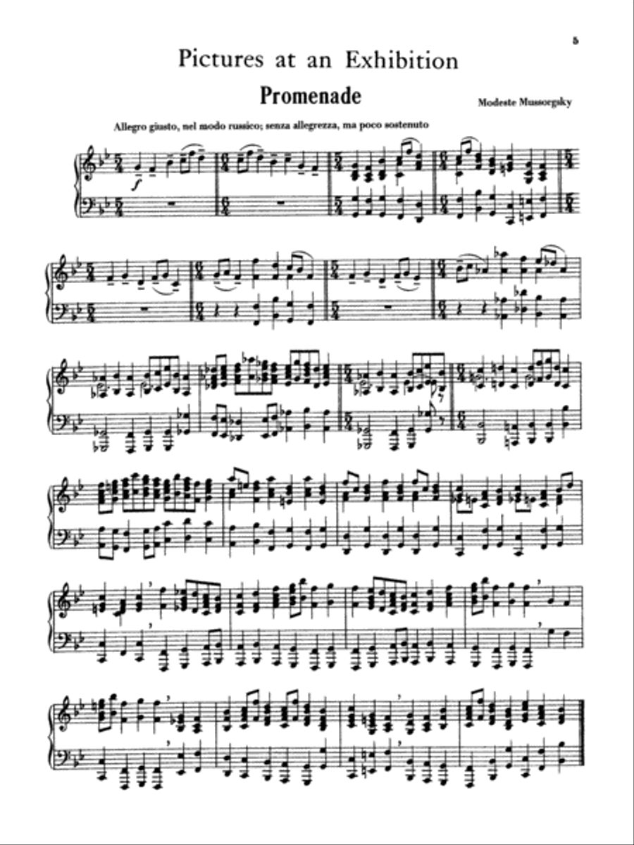 Pictures at an Exhibition Small Ensemble scores gallery preview page 4