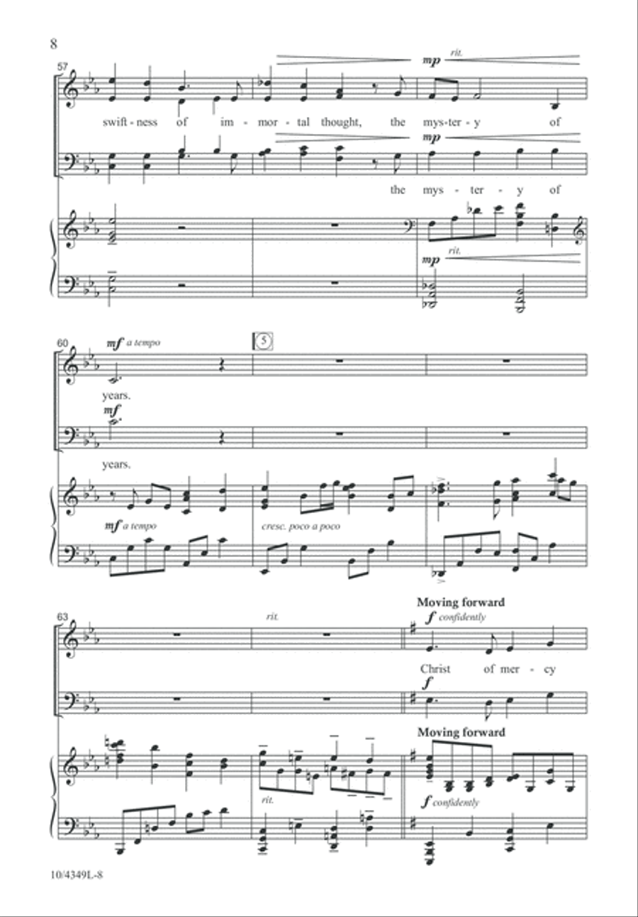 The Mystery of Years 4-Part scores gallery preview page 8