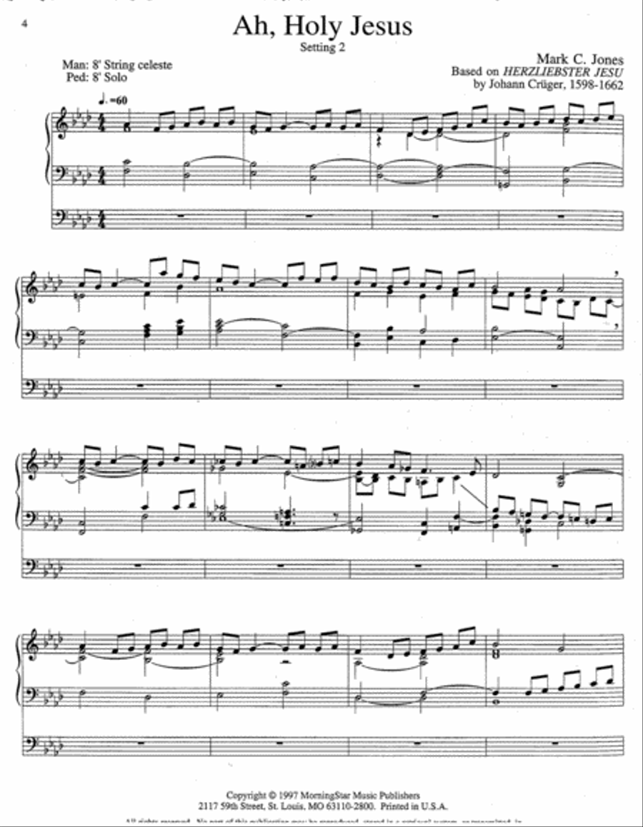 Three Lenten Hymn Meditations Organ scores gallery preview page 2