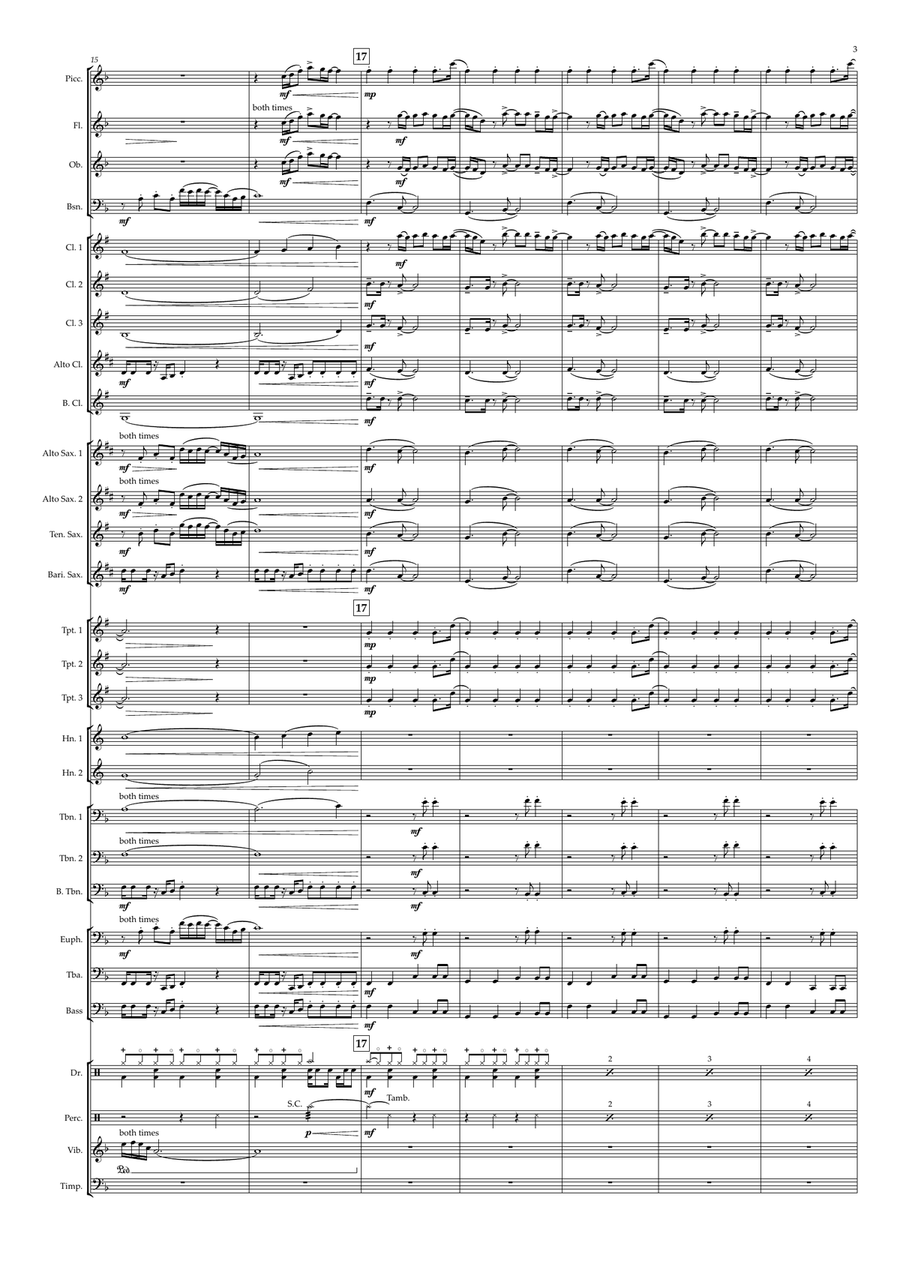 Murder On The Dancefloor Concert Band scores gallery preview page 3