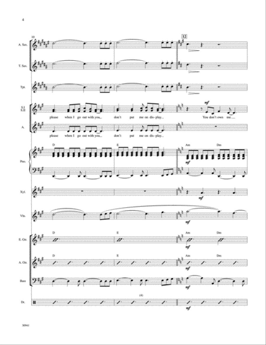 You Don't Own Me: Score Score scores gallery preview page 4