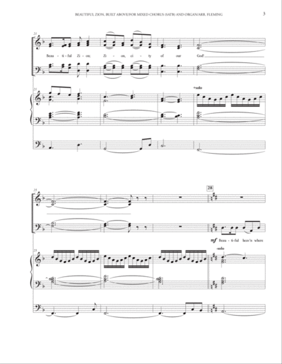 Beautiful Zion, Built Above 4-Part scores gallery preview page 4