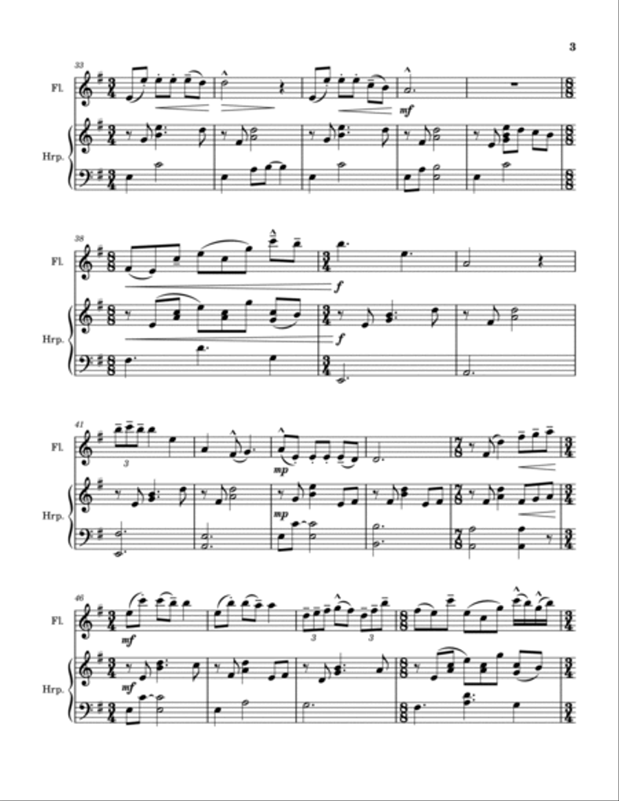 Come Chiaro di Luna Chamber Music scores gallery preview page 4