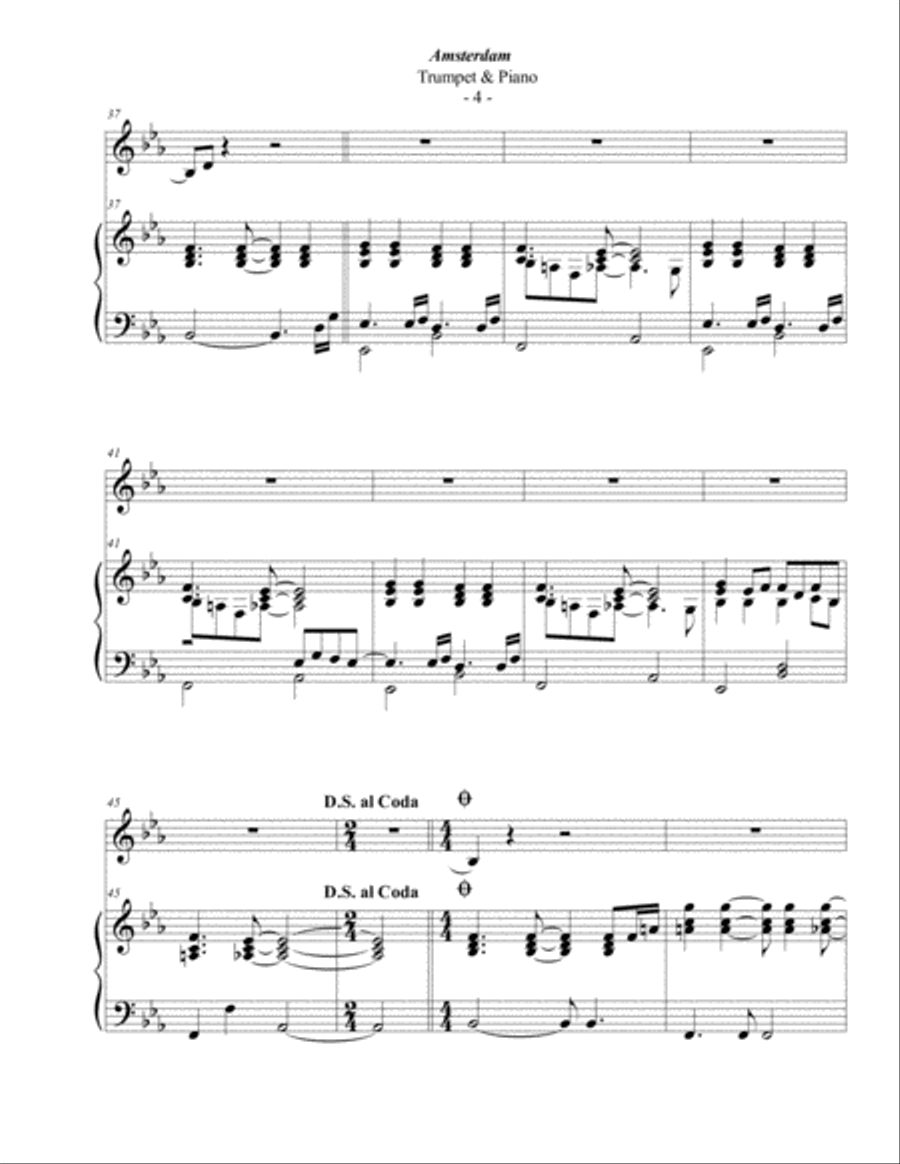 Amsterdam Trumpet Solo scores gallery preview page 4