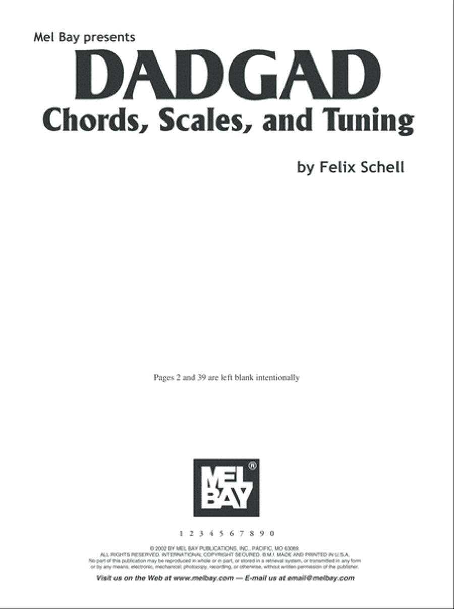 DADGAD Chords, Scales & Tuning