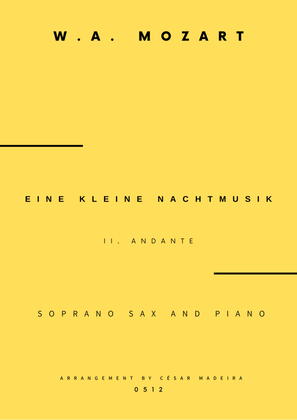 Eine Kleine Nachtmusik (2 mov.) - Soprano Sax and Piano (Full Score and Parts)