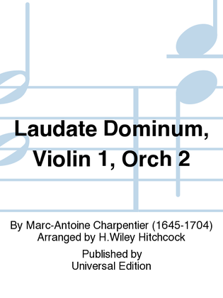 Laudate Dominum, Violin 1, Orch 2