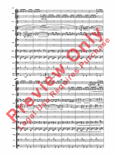 Symphony for Brass and Percussion (score only)
