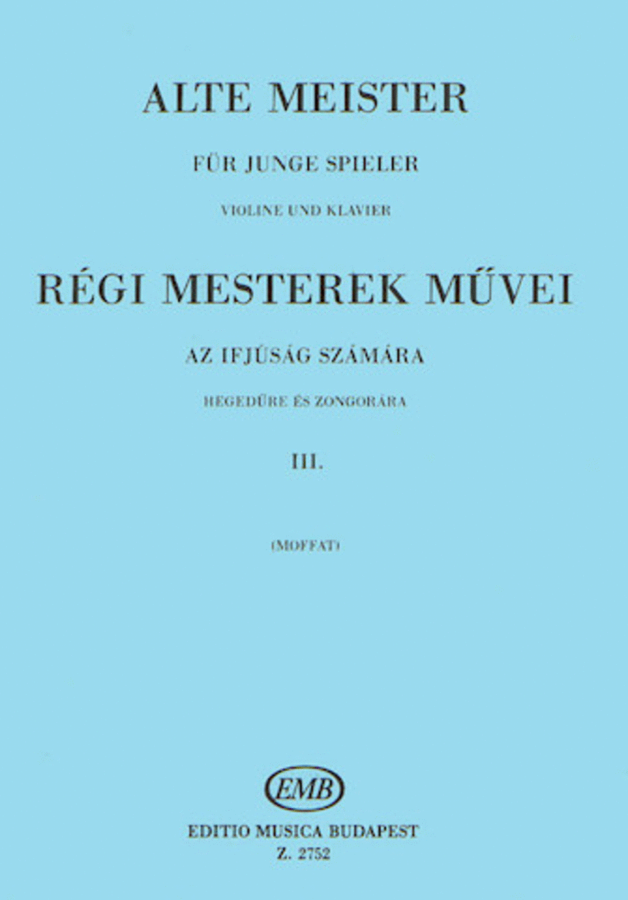 Alte Meister F R Junge Spieler Volume 3