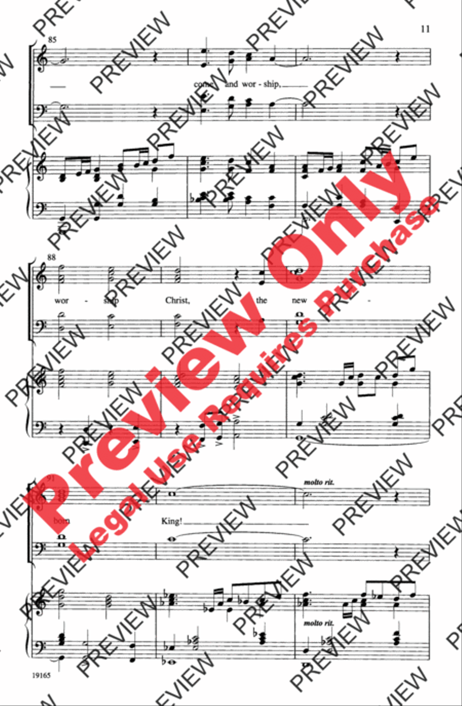 The Newborn King The Newborn King 4-Part scores gallery preview page 11