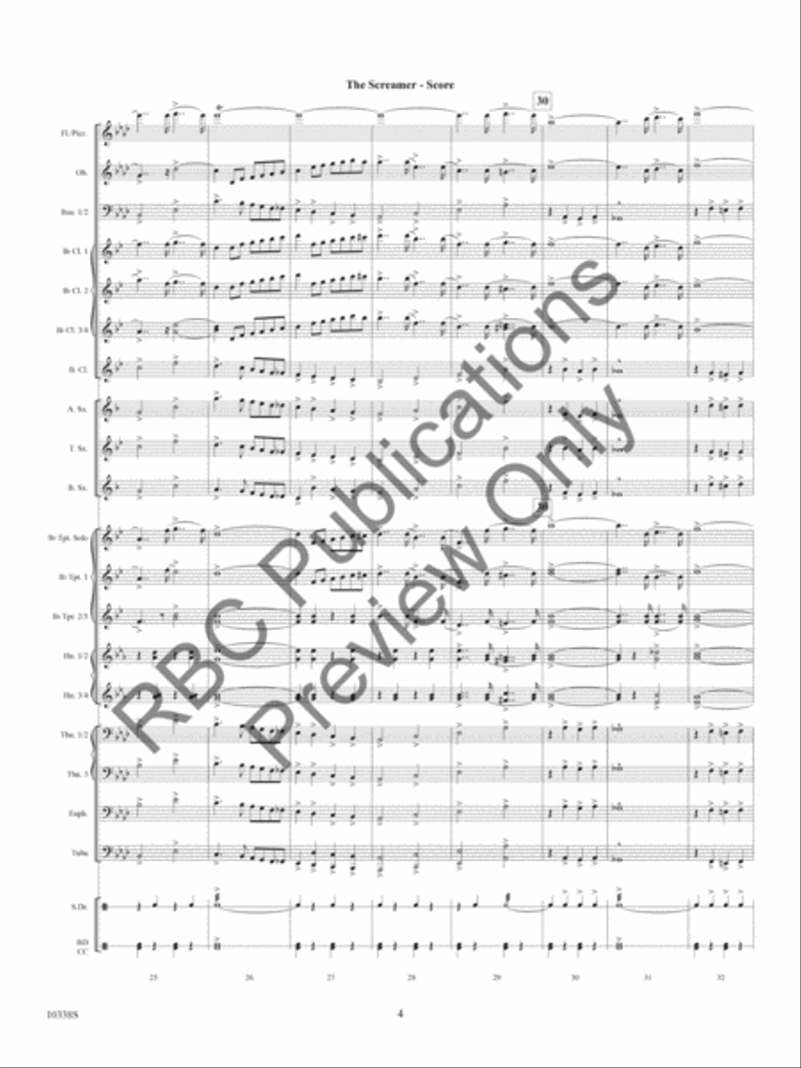 The Screamer The Screamer Concert Band scores gallery preview page 7