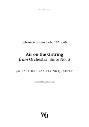 Air on the G String by Bach for Baritone Sax and Strings