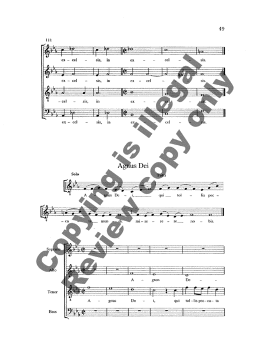 Messa a 4 voci 4-Part scores gallery preview page 8