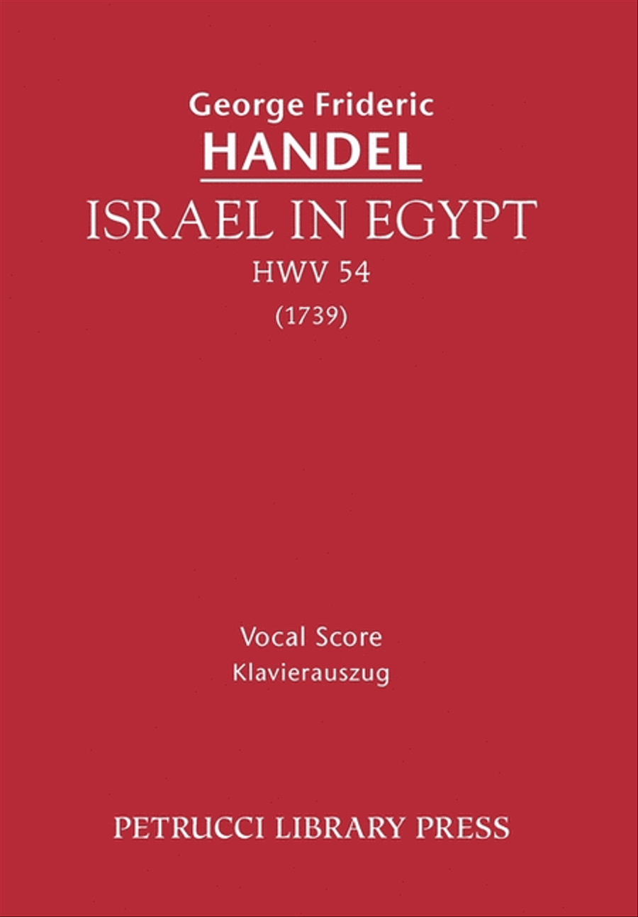 Israel in Egypt, HWV 54 Choir scores gallery preview page 1