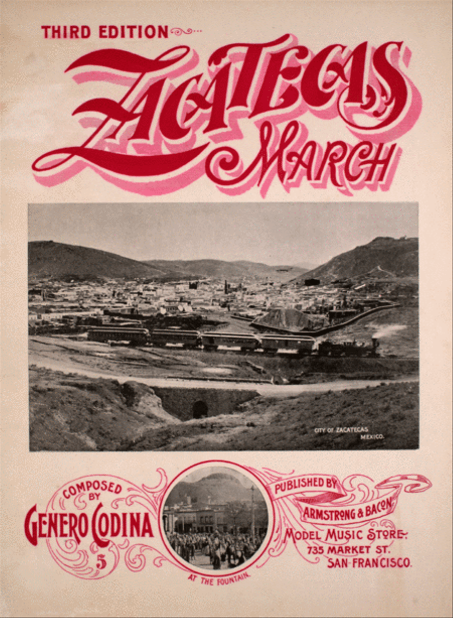 Zacatecas March Piano Solo scores gallery preview page 1