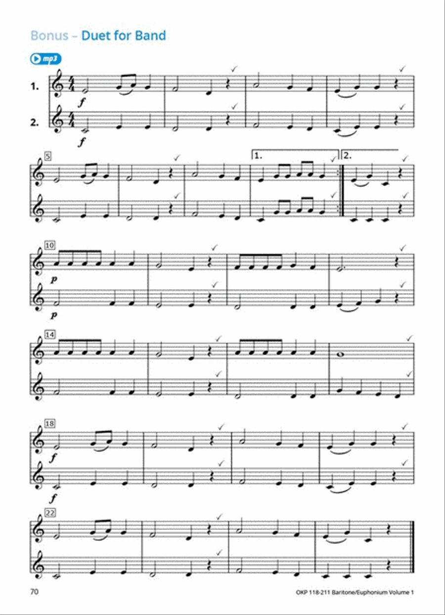 Learning Music Together Vol. 1 Baritone Horn scores gallery preview page 9