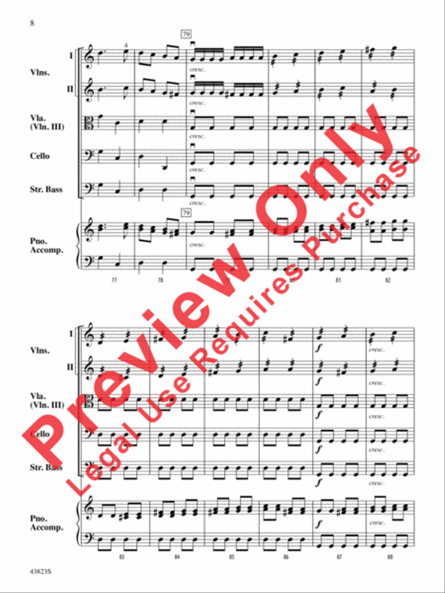 Symphony No. 3 String Orchestra scores gallery preview page 9