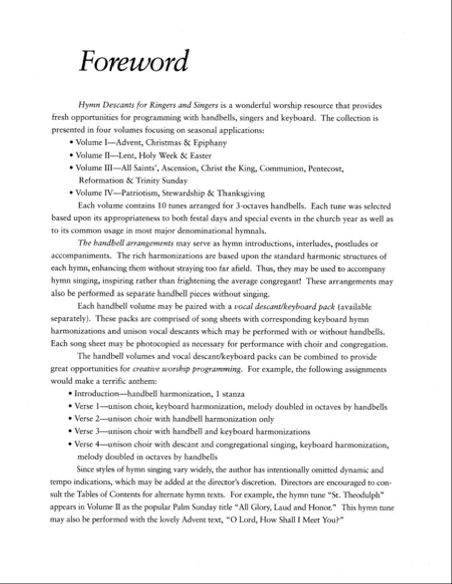 Hymn Descants for Ringers and Singers, Vol. I Choir scores gallery preview page 3