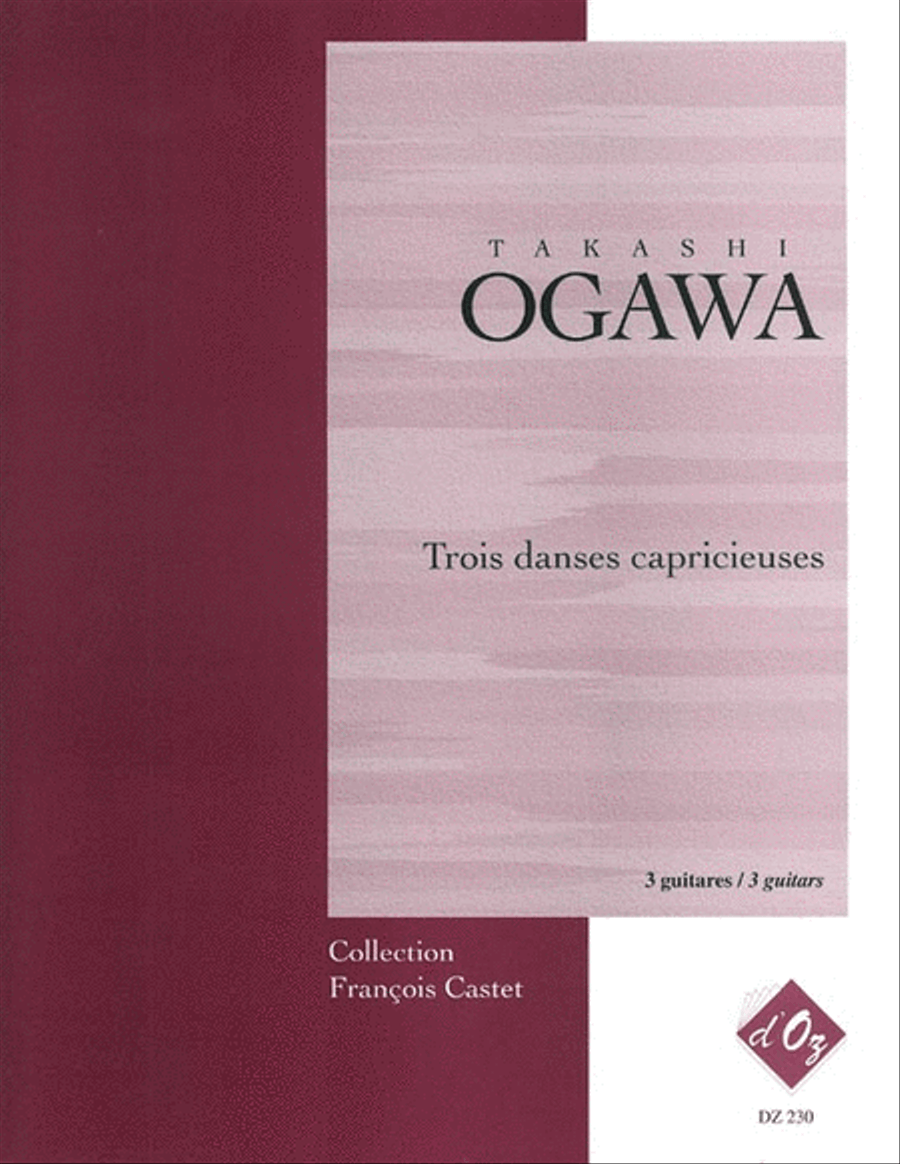 Trois danses capricieuses Guitar Ensemble scores gallery preview page 1