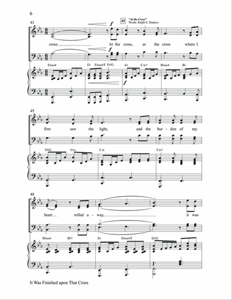 It Was Finished upon That Cross Choir scores gallery preview page 6